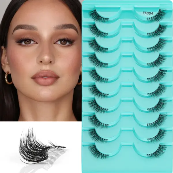 3/10 Pairs Half Lashes Makeup Natural Long Cat Eye Lashes